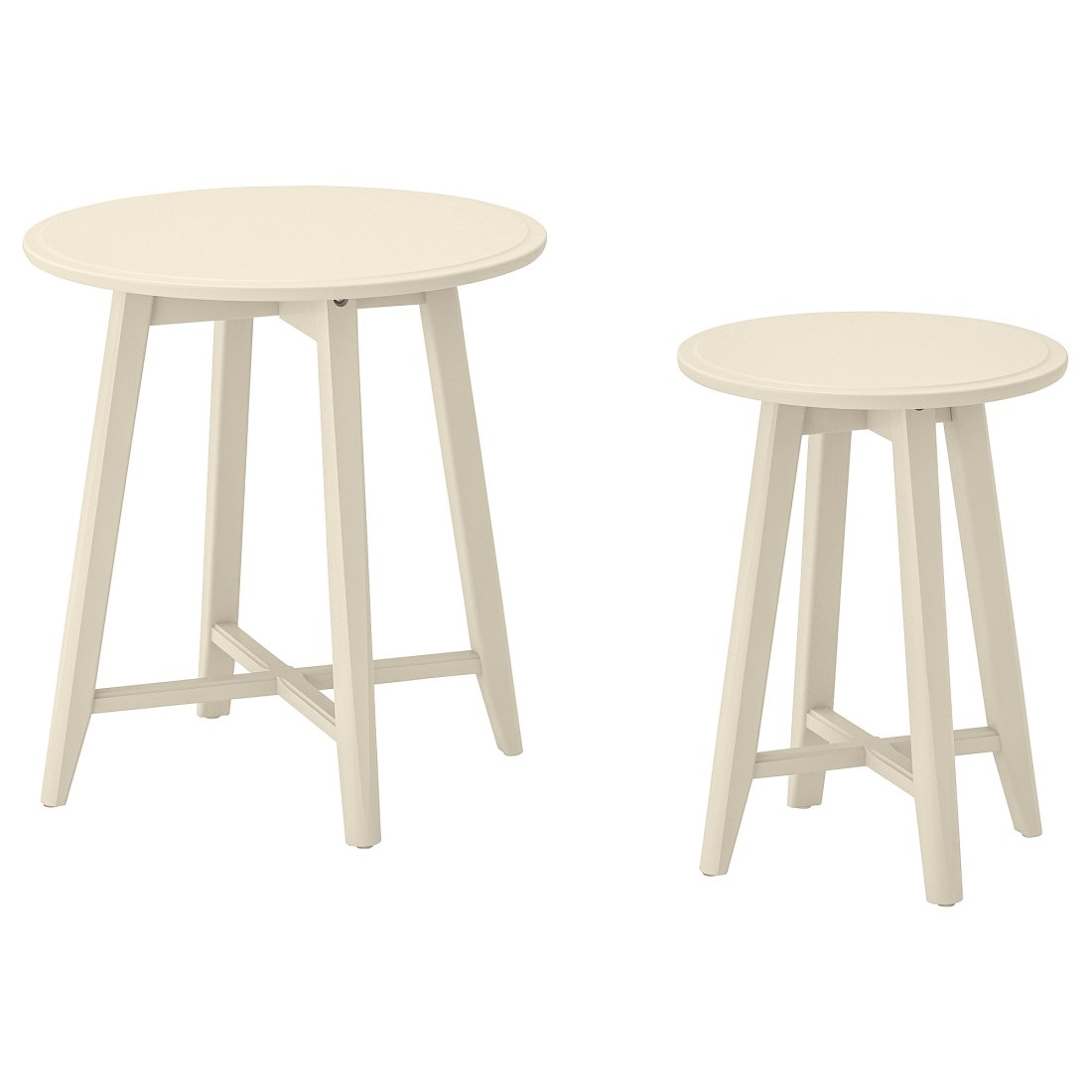 KRAGSTA IKEA set of 2 side tables beige
