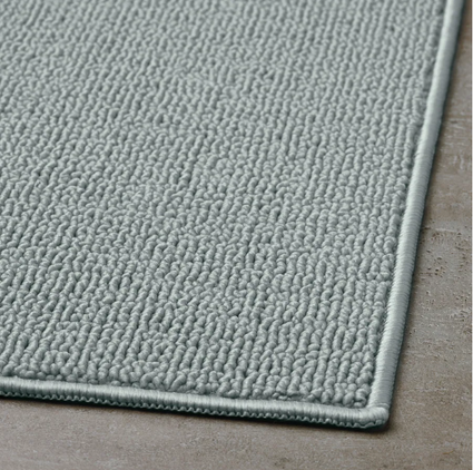 FINTSEN Bath mat, grey, 40x60 cm