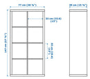 KALLAX  shelving unit white 77x147 cm