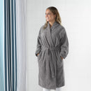 ROCKÅN Bath robe, S/M, grey