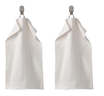 DIMFORSEN Guest towel, white, 30x50 cm