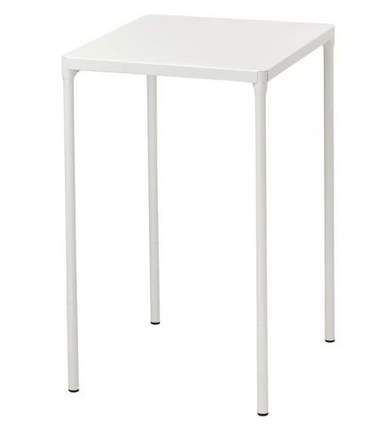 FEJAN Table, outdoor, white, 50x44 cm