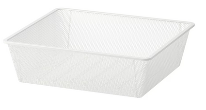 JONAXEL Mesh basket, white, 50x51x15 cm