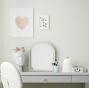 SMYGA Mirror for desk/wall, light gray
