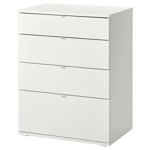 VIHALS chest of 4 drawers , white, 70x47x90 cm