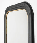 ALMARÖD Mirror, black, 70x120 cm