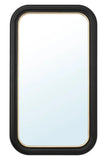 ALMARÖD Mirror, black, 70x120 cm