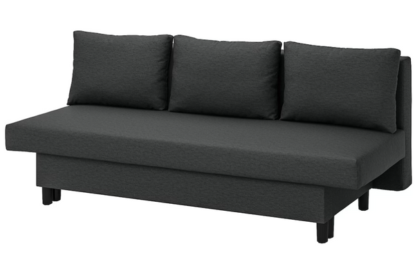 ÄLVDALEN 3-seat sofa-bed, Knisa dark grey