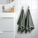 ÄNGSNEJLIKA Hand towel, grey/green, 50x100 cm