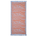 BASTUA Bath sheet, blue/orange, 90x180 cm (35x71 ")