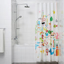 BOTAREN Shower curtain rod, white, 120-200 cm