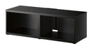 BESTÅ TV bench, black-brown, 120x40x38 cm