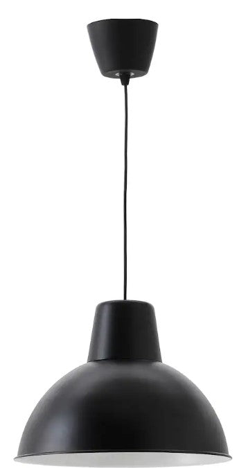 SKURUP Pendant lamp, black, 38 cm