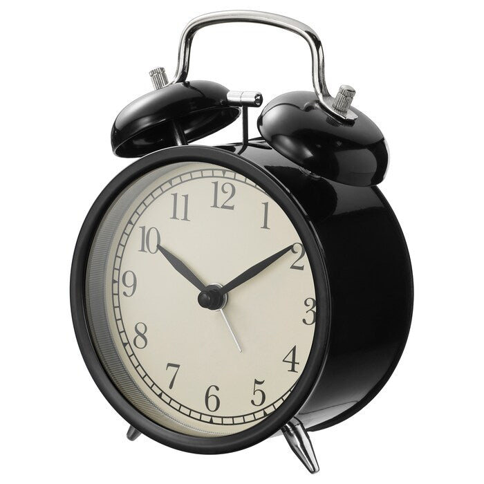 DEKAD Alarm clock, low-voltage/black, 10 cm
