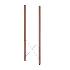 TORDH Upright, exterior, brown stained, 161 cm 2 pieces