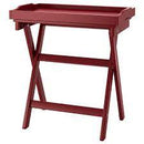MARYD Tray table, dark red, 58x38x58 cm