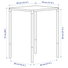 FEJAN Table, outdoor, gray, 50x44 cm