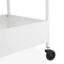 NISSAFORS Trolley, white, 50.5x30x83 cm