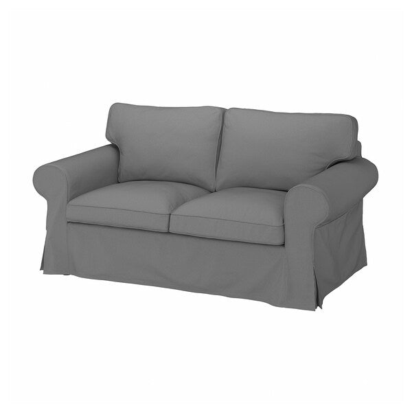 EKTORP Two-seat sofa frame / EKTORP Cover for 2-seat sofa, Remmarn light grey