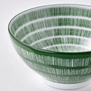 ENTUSIASM Bowl, patterned/green, 12 cm set of 4.