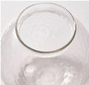 KONSTFULL Vase, clear glass/patterned, 10 cm