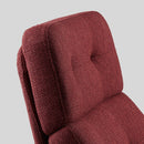 HAVBERG Swivel armchair, Lejde red-brown