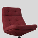 HAVBERG Swivel armchair, Lejde red-brown
