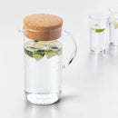 IKEA 365+ Jug with lid, clear glass/cork, 1.5 l