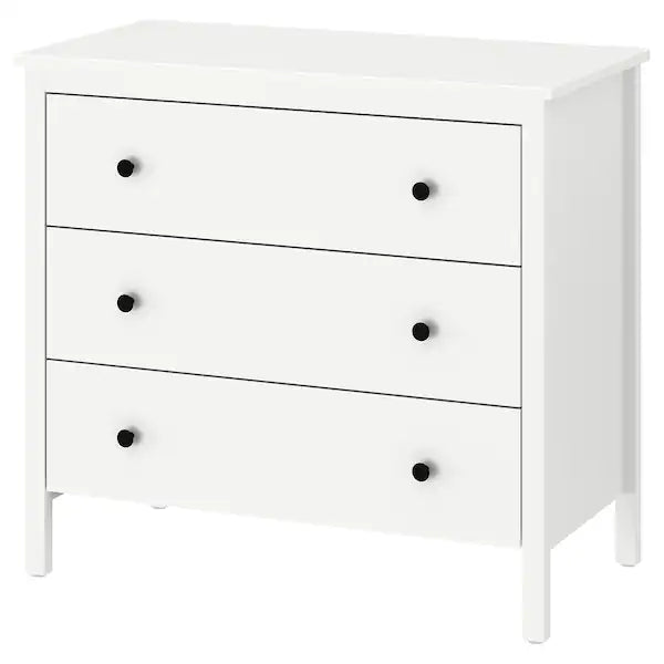 KOPPANG Chest of 3 drawers, white, 90x83 cm >
