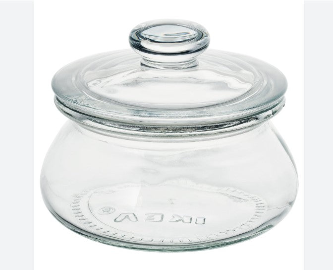 VARDAGEN Jar with lid, clear glass 0.3l