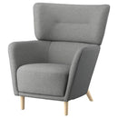 OSKARSHAMN Wing chair, Tibbleby beige/grey
