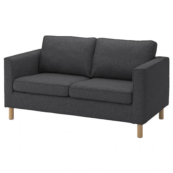 PÄRUP Cover for 2-seat sofa, Gunnared dark grey