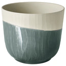 SAGOGRYN Plant pot, grey/handmade, 13 cm
