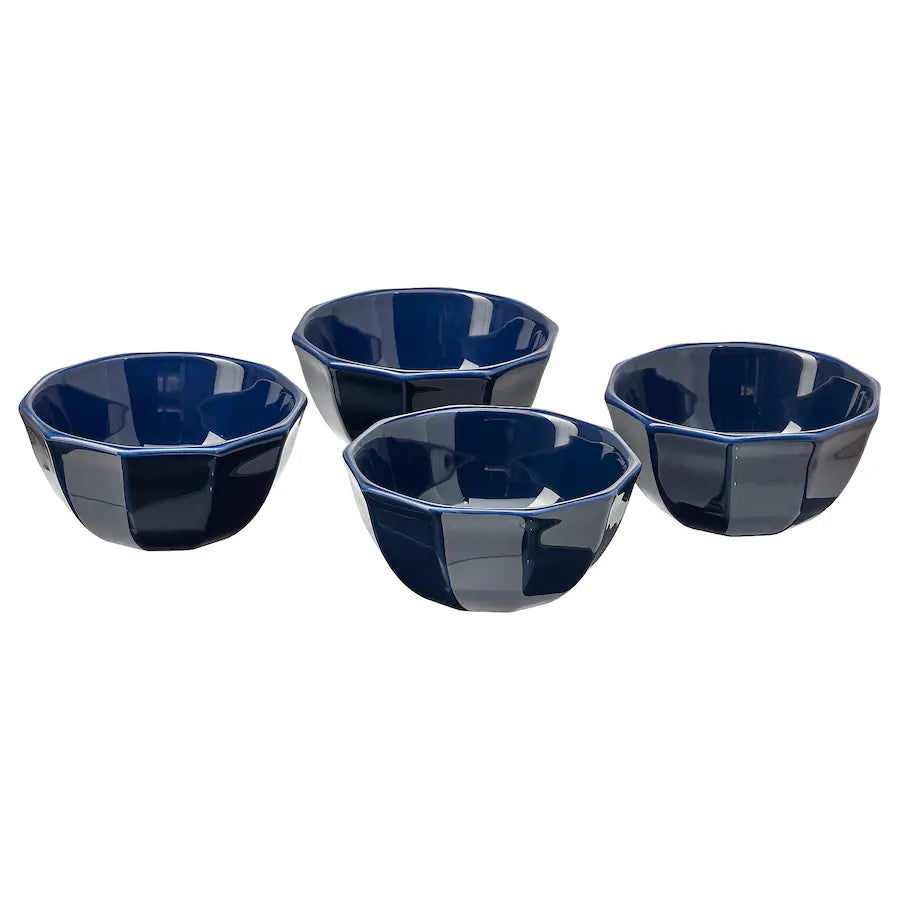 STRIMMIG Bowl, stoneware blue, 15 cm