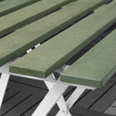 TÄRNÖ Table, outdoor, white/green, 55x54 cm