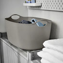 TORKIS Flexi laundry basket, in-/outdoor, grey, 35 l