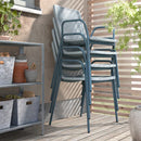 TORPARÖ Chair with armrests, in/outdoor, light grey-blue