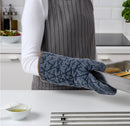GRILLTIDER Oven glove, blue/brown