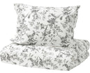 ALVINE KVIST duvet cover and 2 pillowcases, 200x200/50x60 cm, white/grey