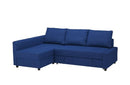 FRIHETEN IKEA L shaped sofa bed blue with storage.