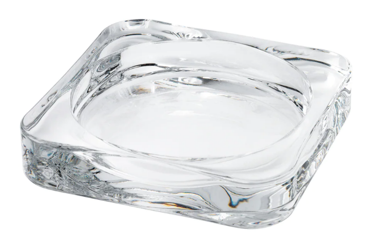 GLASIG Candle dish, clear glass, 10x10 cm
