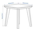 LISABO IKEA side table ash veneer 45x45 cm
