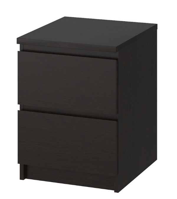 MALM IKEA chest of 2 drawers