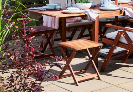 APPLARO IKEA stool outdoor foldable chair.