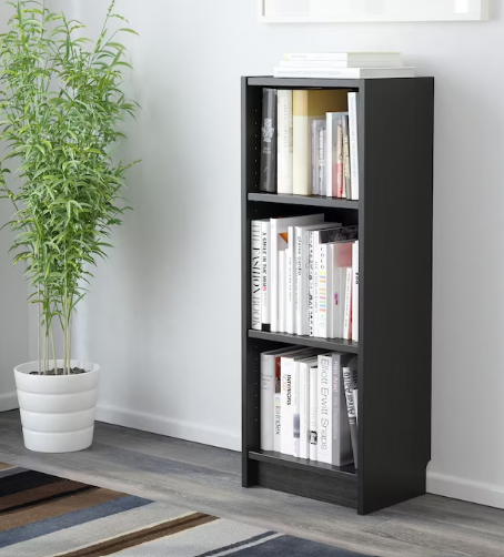 BILLY IKEA bookcase black/brown 40x28x106