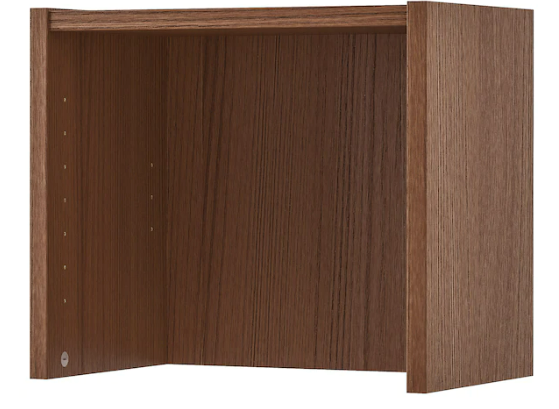 BILLY height extension unit, brown, 40x28x35cm
