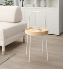 BURVIK IKREA side table, white, 38 cm
