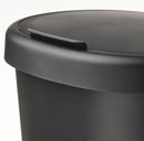 HÖLASS Bin with lid, black, 2 gallon (8 l)