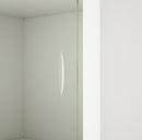 KALKNÄS Cabinet with sliding doors, white, 121x43x98 cm