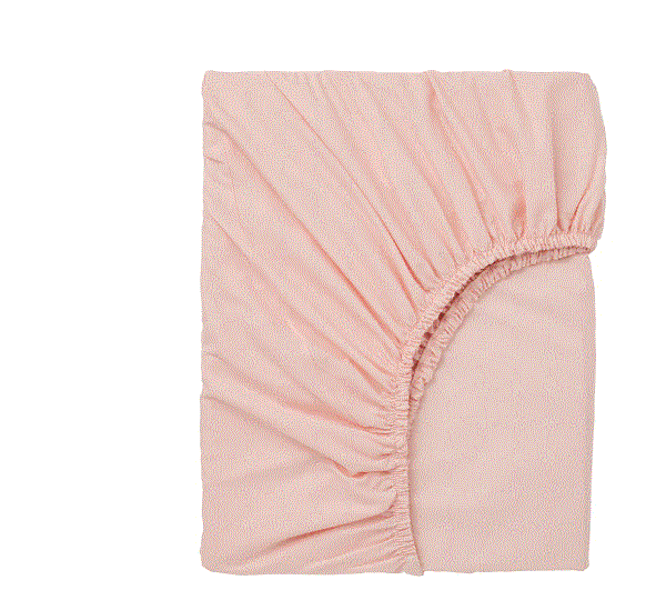 DVALA Fitted sheet, light pink, 180x200 cm